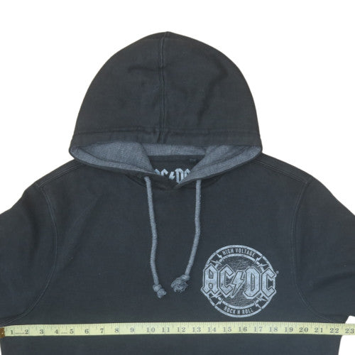 George Mens Black AC/DC Pullover Hoodie Sweatshirt Size M