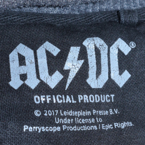 George Mens Black AC/DC Pullover Hoodie Sweatshirt Size M