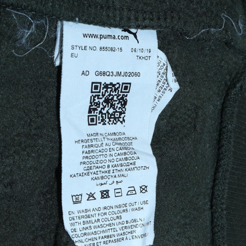 Puma Men's Green Crew Neck Pullover Sweatshirt Size L