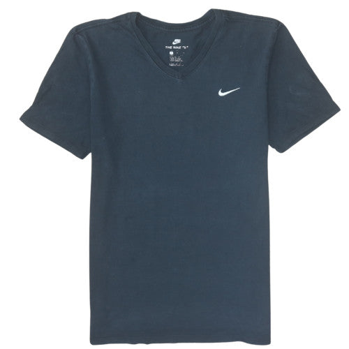 Nike Men's Black V-Neck Short Sleeve Classic Cotton T-Shirt M