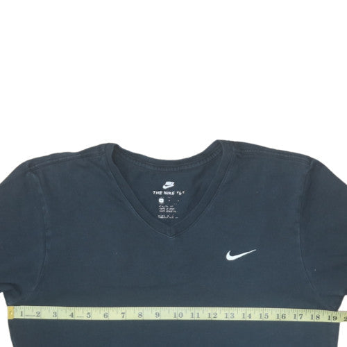 Nike Men's Black V-Neck Short Sleeve Classic Cotton T-Shirt M