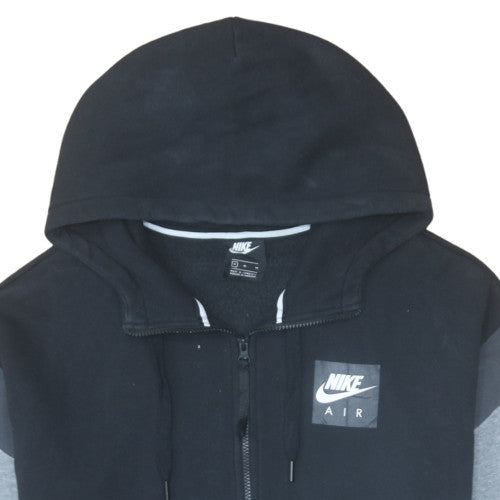 Nike Men's Black Full Zip Hoodie Medium Sports Fleece