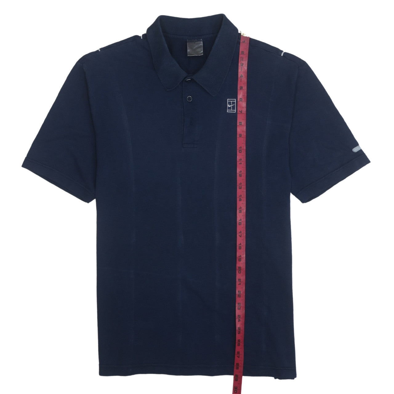 Nike Men's Blue Striped Short Sleeve Polo Shirt Size M