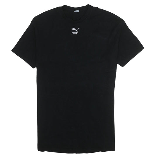 Puma Men's Black XS Crew Neck Short Sleeve Cotton T-Shirt