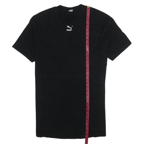 Puma Men's Black XS Crew Neck Short Sleeve Cotton T-Shirt