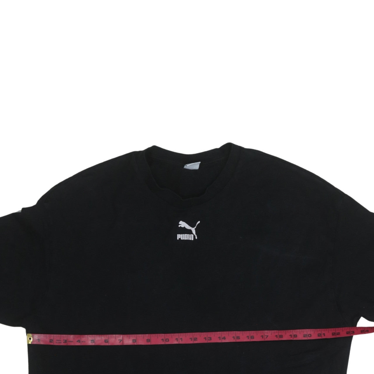 Puma Men's Black XS Crew Neck Short Sleeve Cotton T-Shirt