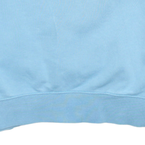 Nike Men Blue Crew Neck Pullover Sweatshirt S Regular Fit