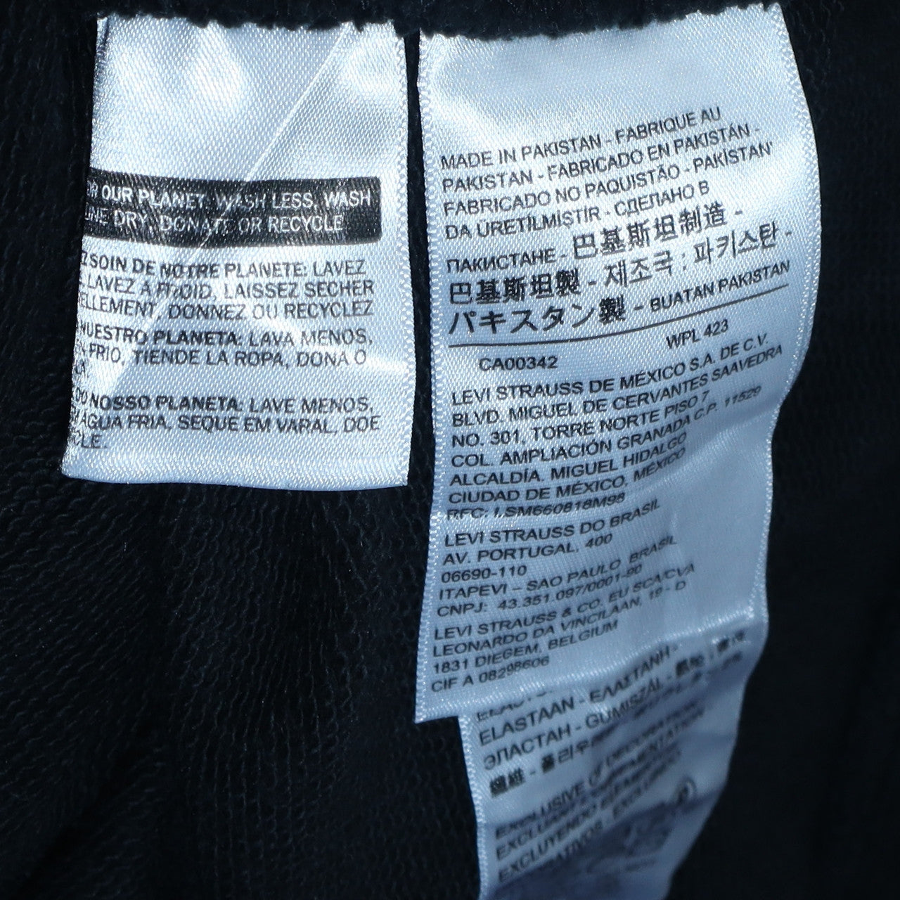 Levi's Men's Black XS Relaxed Fit Pullover Hoodie