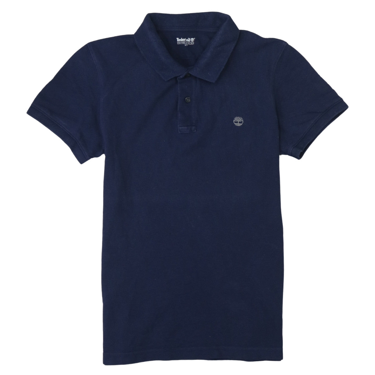 Timberland Men’s Blue Cotton Regular Fit Short Sleeve Polo Shirt S