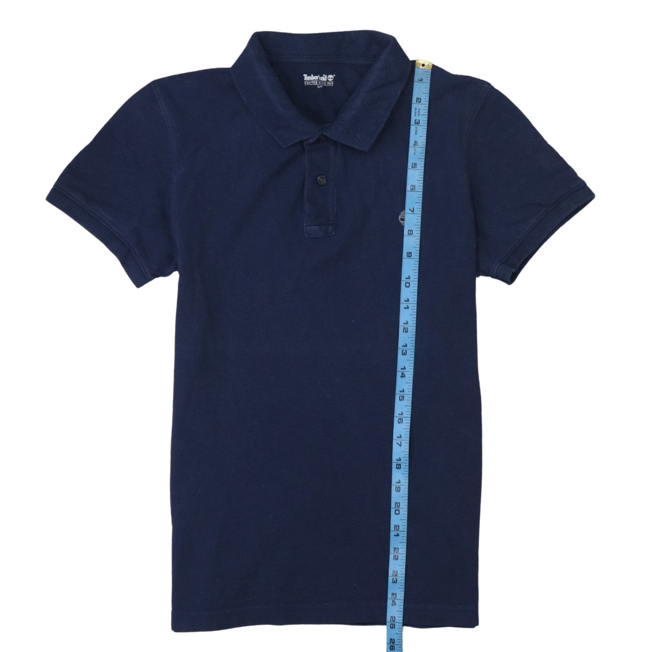 Timberland Men’s Blue Cotton Regular Fit Short Sleeve Polo Shirt S