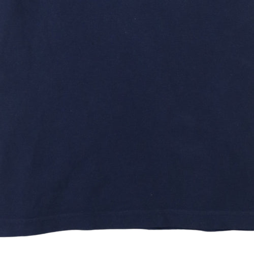 Timberland Men’s Blue Cotton Regular Fit Short Sleeve Polo Shirt S