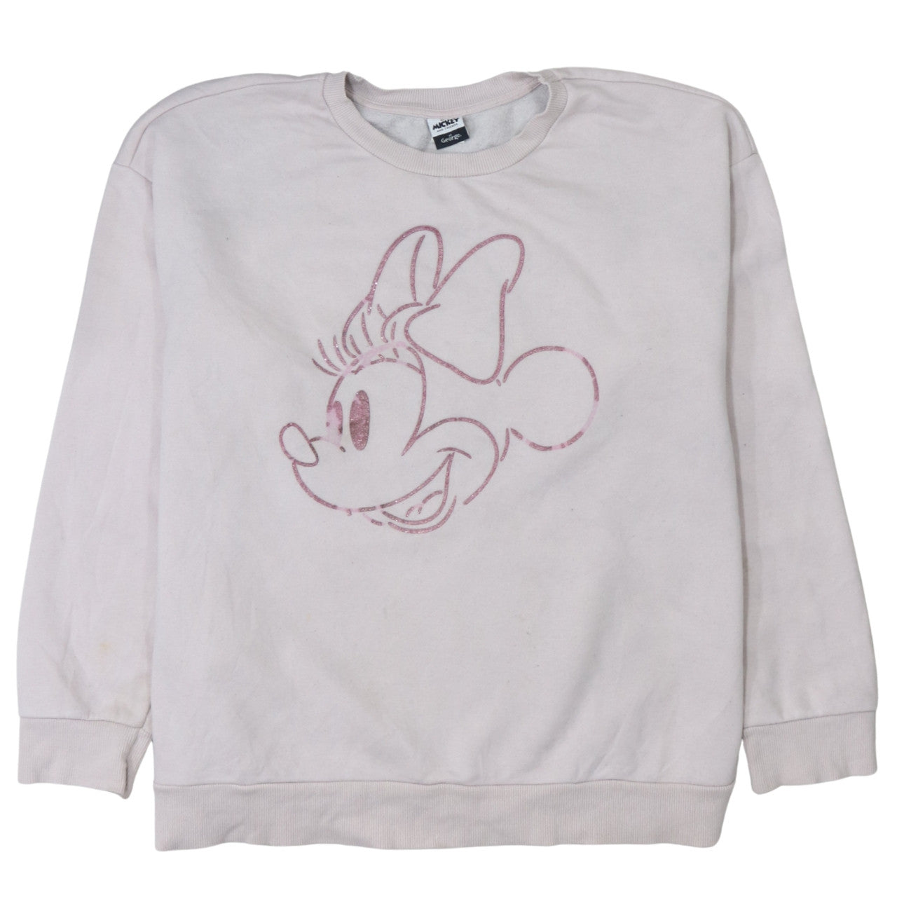 George Disney Minnie Mouse Pink Women's L Sweatshirt