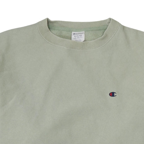 Champion Men's Green Crew Neck Pullover Sweatshirt Medium