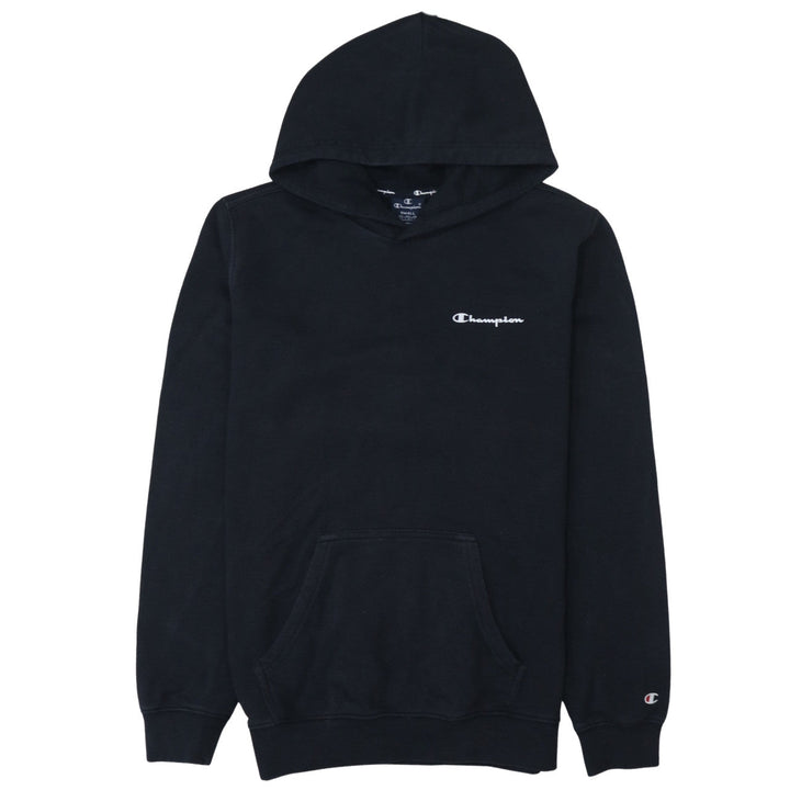 Champion Men’s Black Pullover Hoodie Small Logo Fleece Sweatshirt