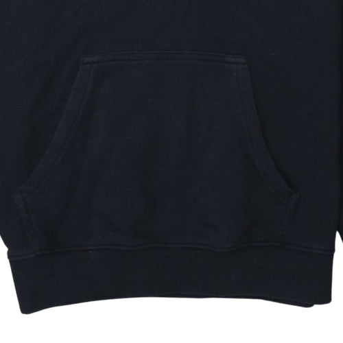 Champion Men’s Black Pullover Hoodie Small Logo Fleece Sweatshirt