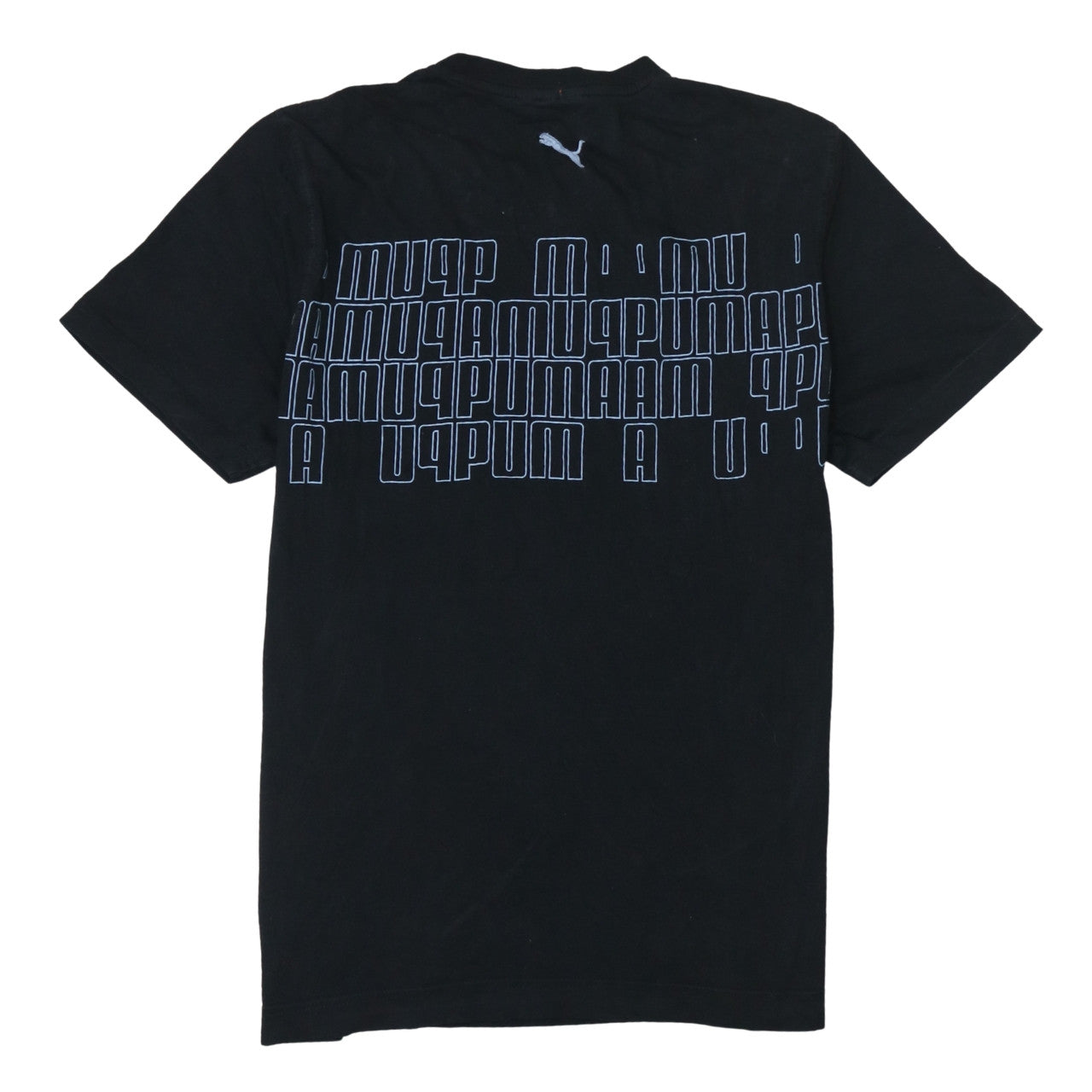 Puma Men's Black Large Graphic Print Sports T-Shirt