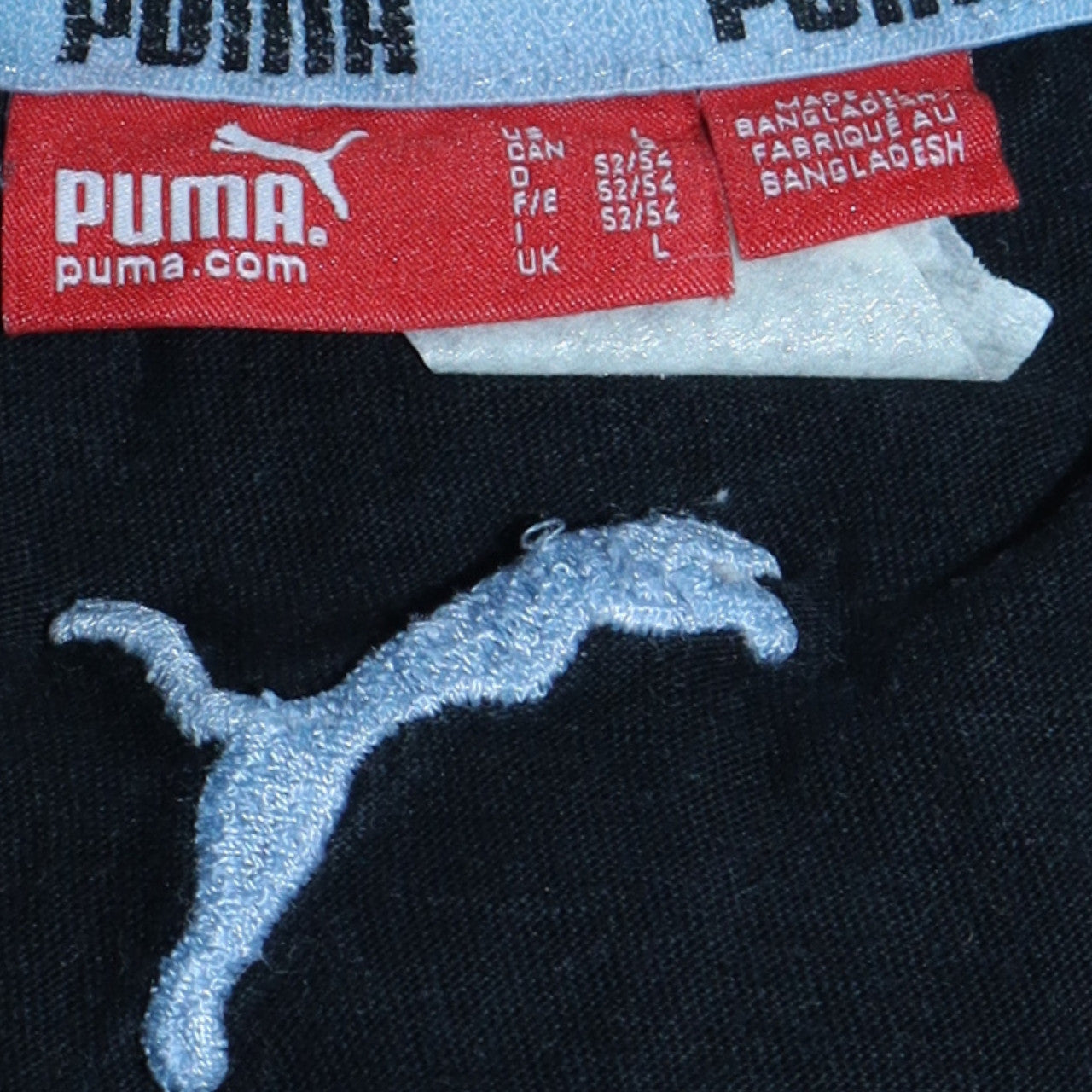 Puma Men's Black Large Graphic Print Sports T-Shirt