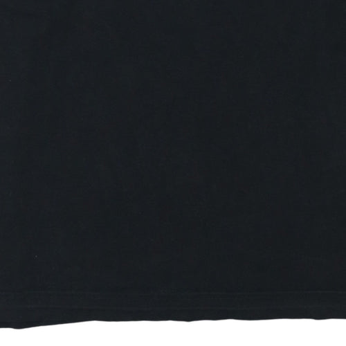 Puma Men's Black Large Graphic Print Sports T-Shirt
