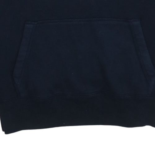 Hollister Men's Blue Pullover Hoodie XS Fleece Embroidered Logo