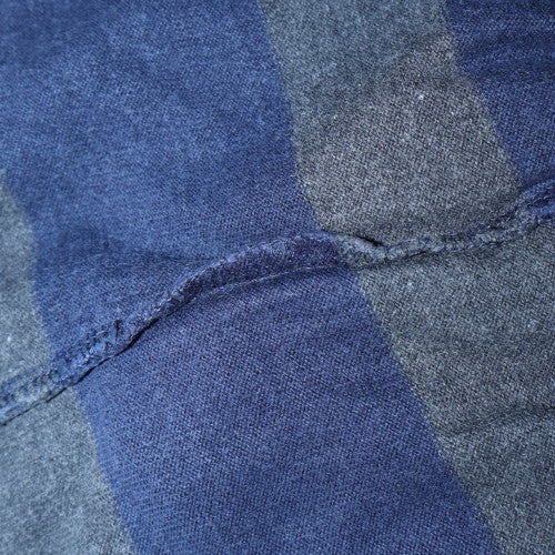 GANT Men's Blue Striped Collared Pullover Sweatshirt L
