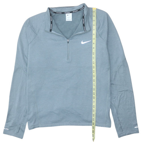 Nike Men's Grey XL Therma-Fit 1/4 Zip Pullover Running Sweatshirt
