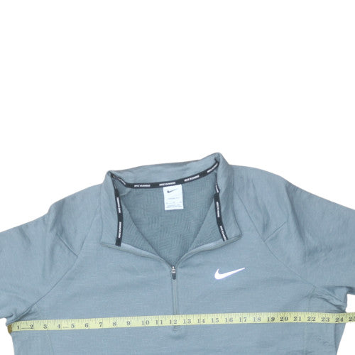 Nike Men's Grey XL Therma-Fit 1/4 Zip Pullover Running Sweatshirt