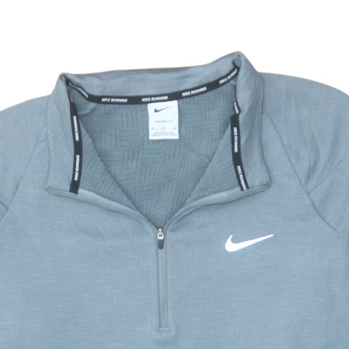 Nike Men's Grey XL Therma-Fit 1/4 Zip Pullover Running Sweatshirt