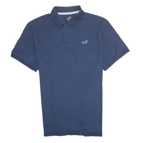Hollister Men’s Blue 2XL Slim Fit Stretch Polo Shirt