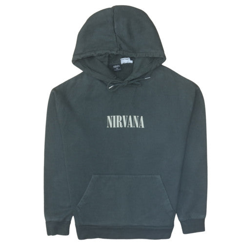 ASOS Design Men’s Black Nirvana Pullover Hoodie XS Music Graphic