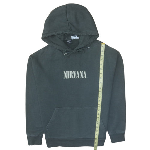 ASOS Design Men’s Black Nirvana Pullover Hoodie XS Music Graphic