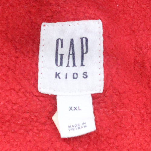 GAP Kids Boys Red XXL Pullover Hoodie Cotton Fleece Casual Sweatshirt