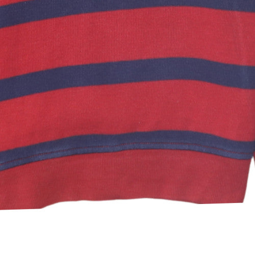 Polo Ralph Lauren Teens Red Blue Striped 1/4 Zip Sweatshirt M