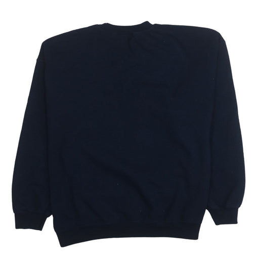 Gildan Heavy Blend Womens Navy XL Pullover Sweatshirt Deer Graphic