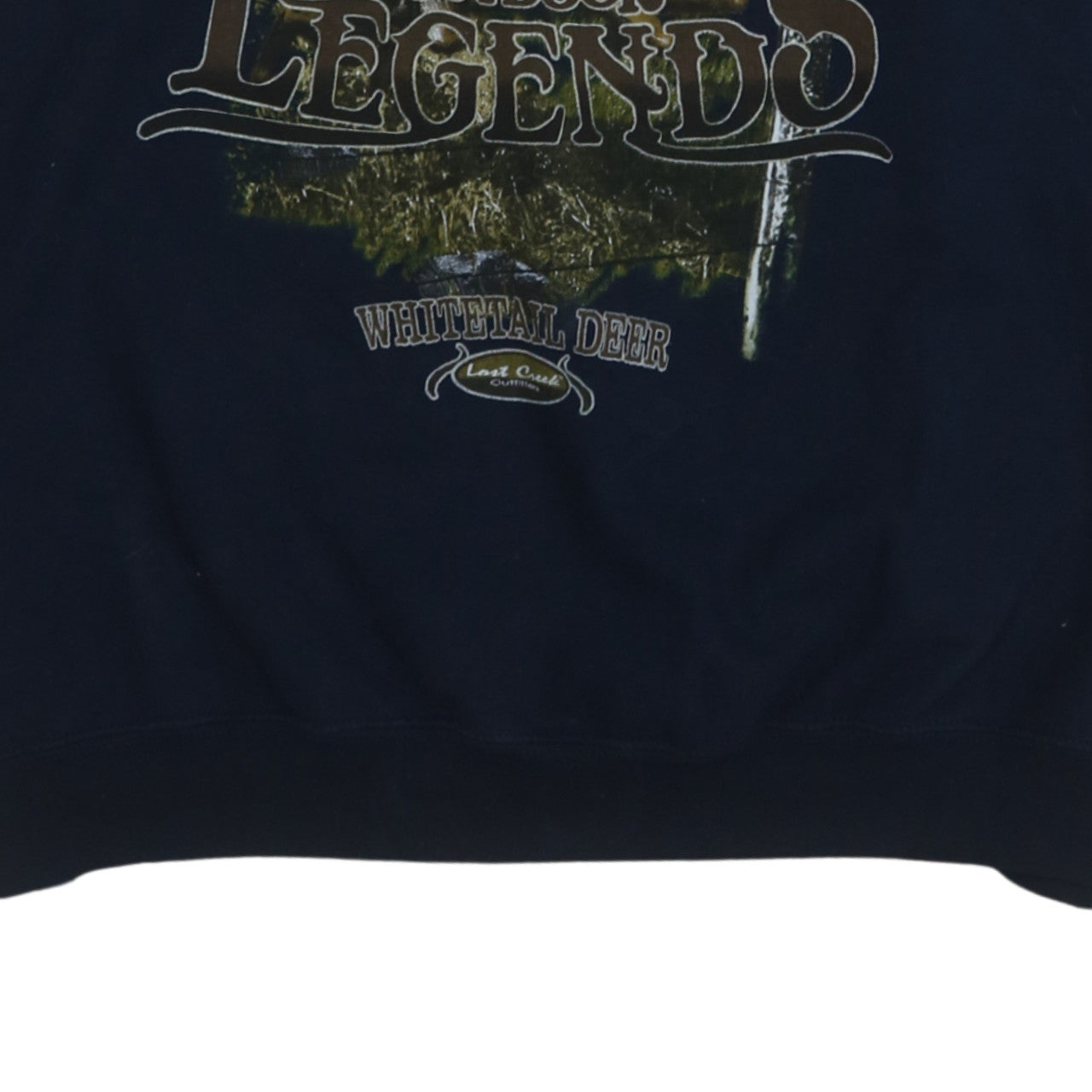 Gildan Heavy Blend Womens Navy XL Pullover Sweatshirt Deer Graphic