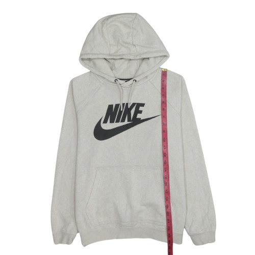 Nike Mens Grey Pullover Hoodie Small Sports Graphic Fleece