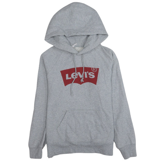 Levi's Men's Grey Logo Pullover Hoodie Size M Classic Fleece