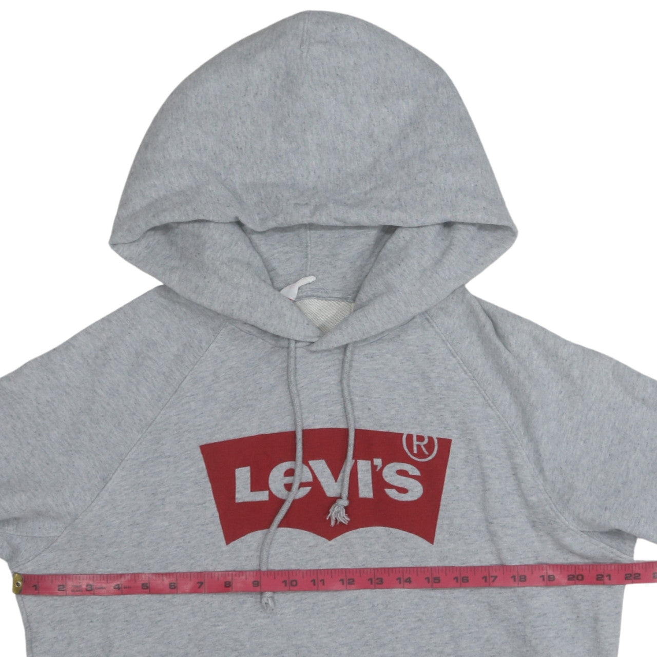 Levi's Men's Grey Logo Pullover Hoodie Size M Classic Fleece