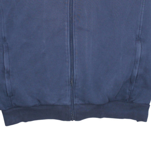 Lacoste Men’s Blue Full Zip Sweatshirt 2XL Logo Collared Fleece