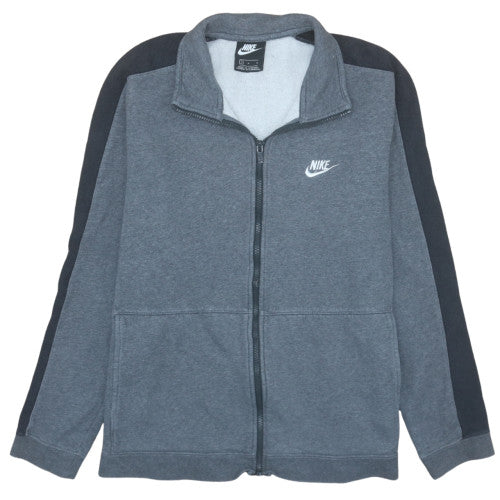 Nike Men's Grey Full Zip Fleece Sweatshirt L Size Regular