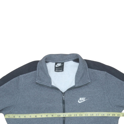 Nike Men's Grey Full Zip Fleece Sweatshirt L Size Regular