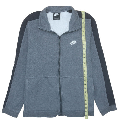 Nike Men's Grey Full Zip Fleece Sweatshirt L Size Regular