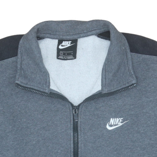 Nike Men's Grey Full Zip Fleece Sweatshirt L Size Regular