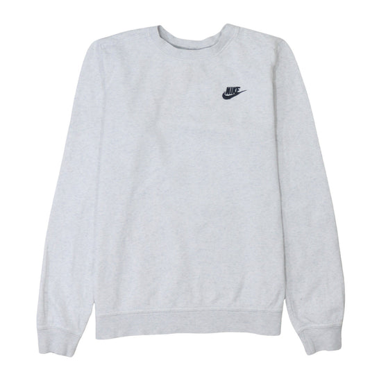 Nike Men's Grey Crew Neck Pullover Sweatshirt Size S