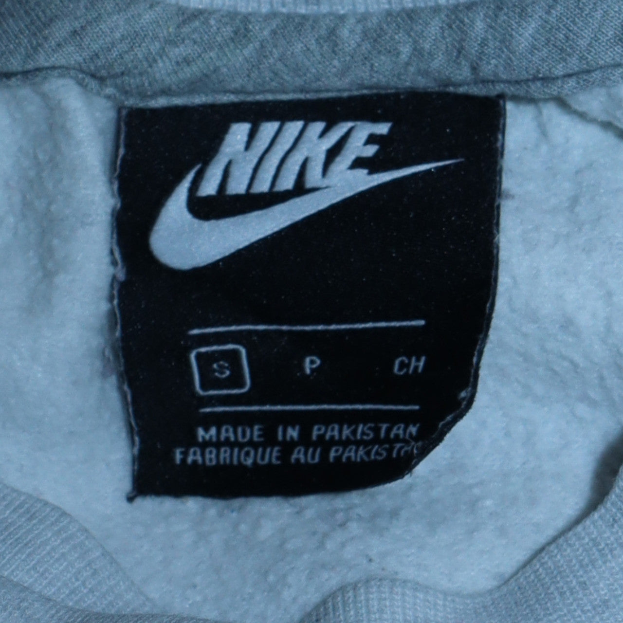 Nike Men's Grey Crew Neck Pullover Sweatshirt Size S