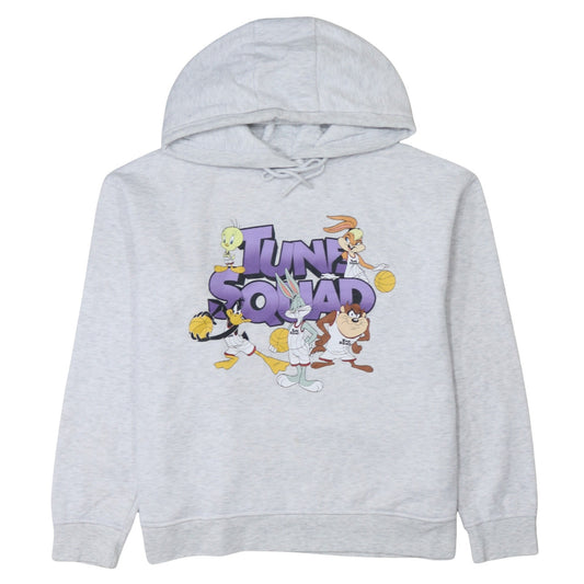 Primark Women's Grey Tunic Hoodie Medium Space Jam Tune Squad