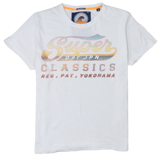 Superdry Men's White Size L Beach Classics Graphic T-Shirt