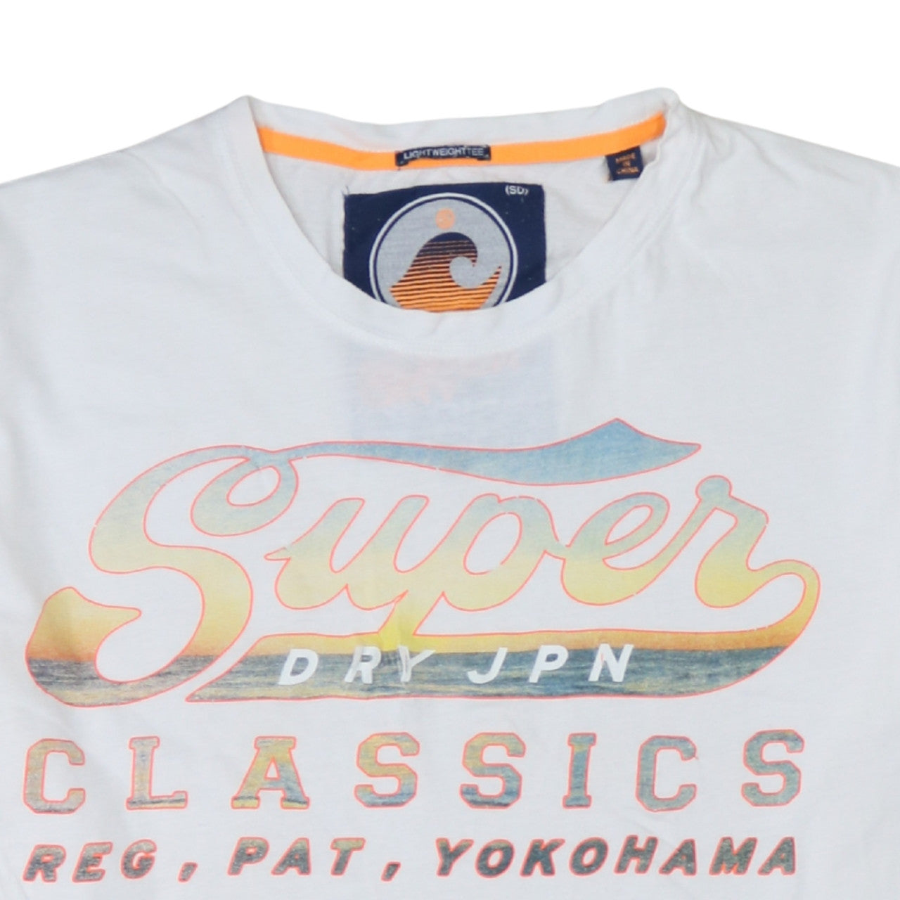 Superdry Men's White Size L Beach Classics Graphic T-Shirt