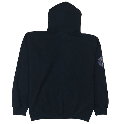 Gildan Men’s Black XL Pullover Hoodie Route 66 Eagle Graphic Heavyweight