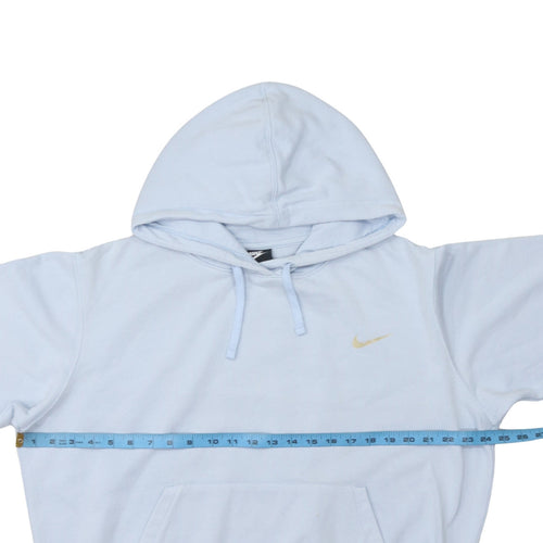 Nike Men’s Blue Pullover Hoodie M Regular Fit Logo Sportswear