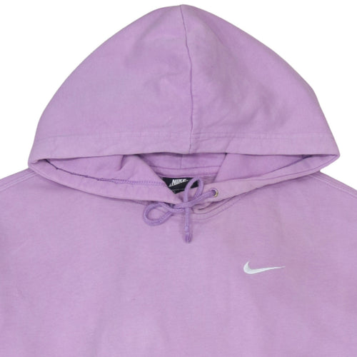 Nike Women’s Purple Pullover Hoodie Size L Cotton Blend Sweatshirt
